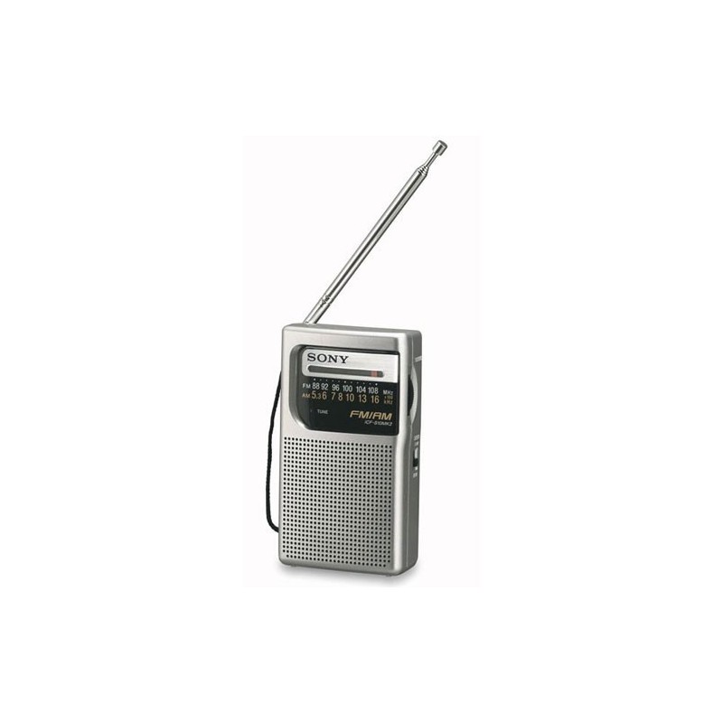 Sony - ICFS10MK2 - Radio portatil - Altavoz AM/FM . color plata.