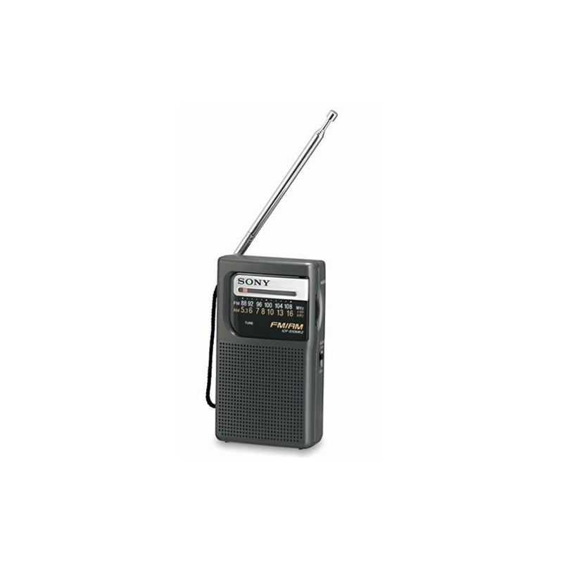 Sony - ICFS10MK2B - Radio portatil - Altavoz AM/FM - color negro.