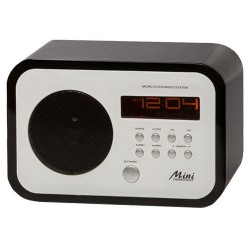 Radio reloj FM color negro...